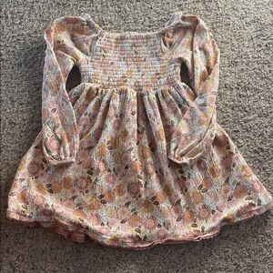 Rachel Zoe Pink Floral Kids Casual Dress